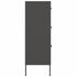 Lady Jillian -  Drawer Cabinet Anthracite 80x35x101,5 cm Steel